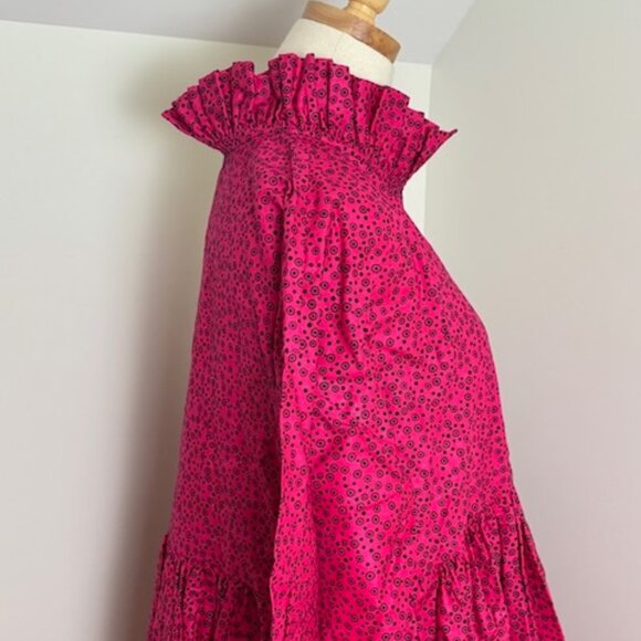 NWT Kemi Telford OS Hot Pink Midi Dress, cotton - Picture 3 of 7